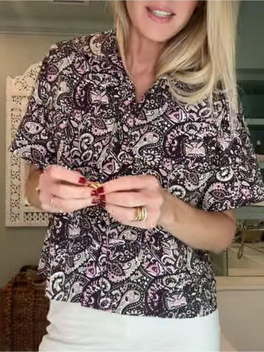 Julia Amory Antibes Shirt in Lee Paisley - Picture 4 of 4